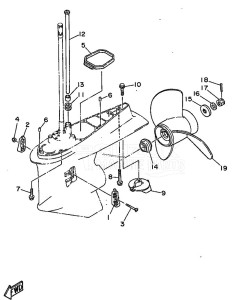 SL250AETO drawing LOWER-CASING-x-DRIVE