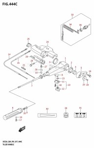 DF30A From 03003F-710001 (P01 P40)  2017 drawing TILLER HANDLE (DF30A:P40)