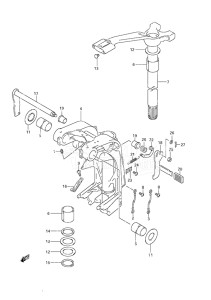 Outboard DF 115A drawing Swivel Bracket