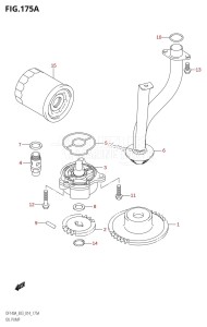 DF100A From 10003F-410001 (E03)  2014 drawing OIL PUMP