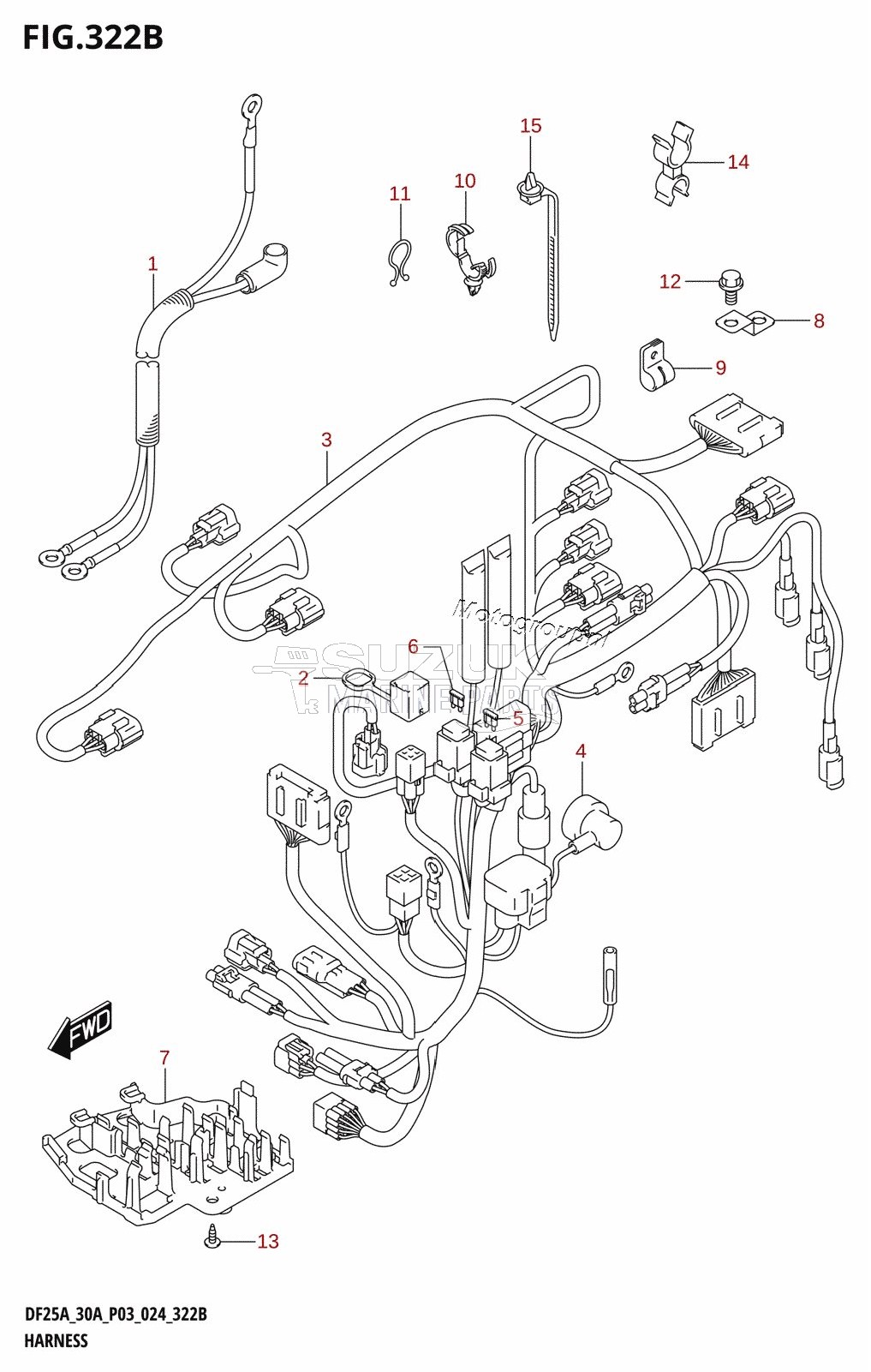 HARNESS (DF25AT,DF30AT)