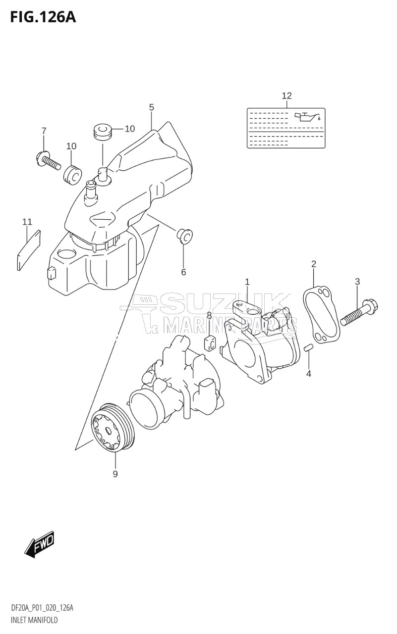 INLET MANIFOLD (DF9.9B,DF9.9BR,DF9.9BT,DF9.9BTH)