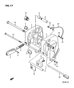 DT15C From 01502-131001 ()  1991 drawing CLAMP BRACKET