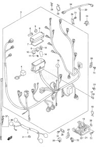 Outboard DF 70A drawing Harness