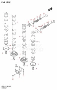 DF250ST From 25004F-140001 (E03)  2021 drawing CAMSHAFT ((DF250T,DF250Z):(020,021))