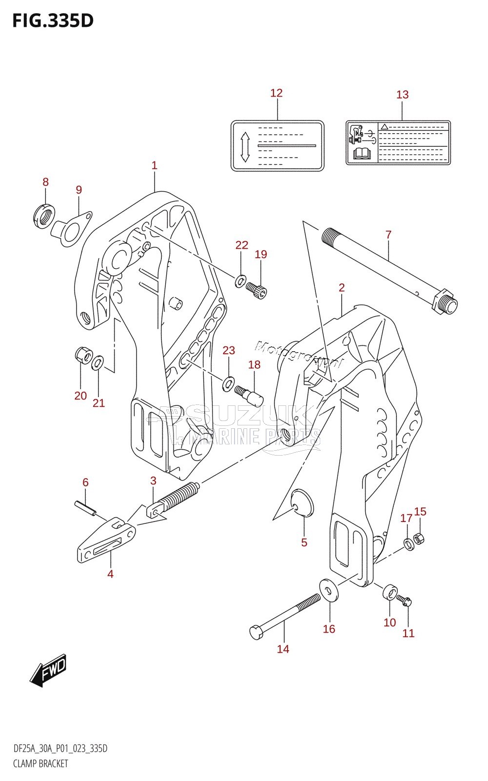 CLAMP BRACKET (DF30AQ)