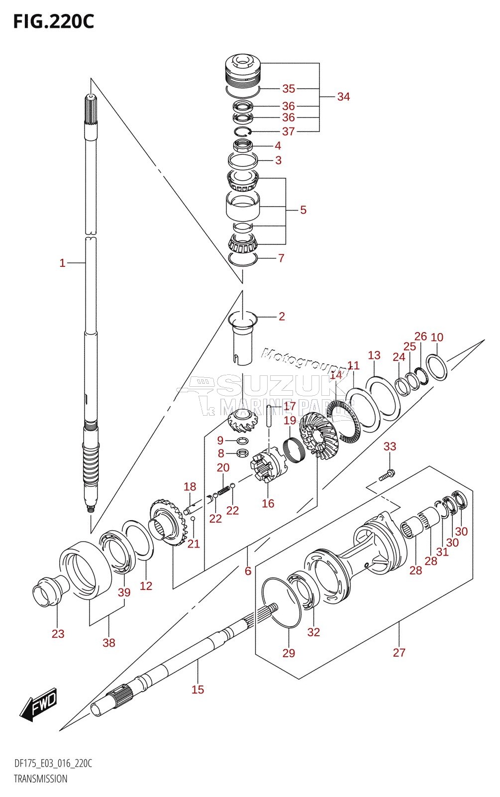 TRANSMISSION (DF150Z:E03)