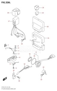 DF225T From 22503F-610001 (E01 E40)  2016 drawing PTT SWITCH /​ ENGINE CONTROL UNIT (DF250Z:E01)