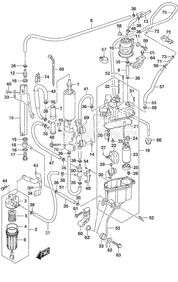 Fuel Pump/Fuel Vapor Separator