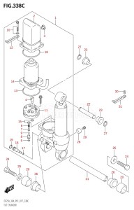 02504F-710001 (2017) 25hp P01-Gen. Export 1 (DF25A  DF25AR  DF25AT  DF25ATH) DF25A drawing TILT CYLINDER (DF30AT:P01)