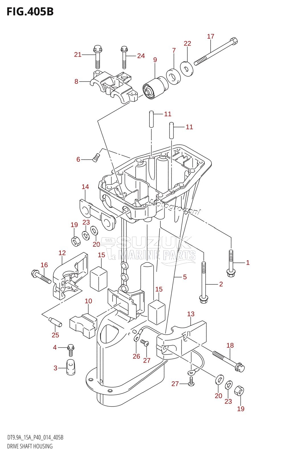 DRIVE SHAFT HOUSING (DT9.9AK:P40)