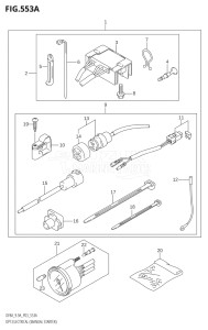 00994F-040001 (2020) 9.9hp E01-Gen. Export 1 (DF9.9A   DF9.9ARK10) DF9.9A drawing OPT:ELECTRICAL (MANUAL STARTER) (M-STARTER)