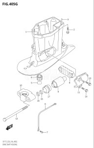 15002Z-610001 (2016) 150hp E03-USA (DF150Z) DF150Z drawing DRIVE SHAFT HOUSING (DF175Z:E03)