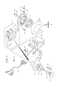 Outboard DF 200 drawing Concealed Remocon (1)