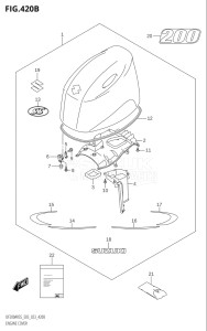 20004F-040001 (2020) 200hp E03-USA (DF200AST  DF200AST) DF200AST drawing ENGINE COVER (023)