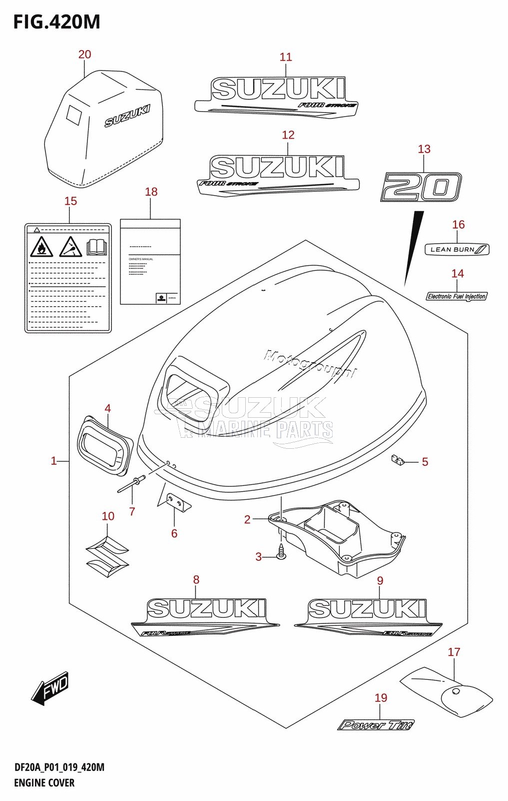 ENGINE COVER (DF20AT,DF20ATH)