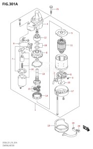 06003F-610001 (2016) 60hp E01 E40-Gen. Export 1 - Costa Rica (DF60AVT  DF60AVTH) DF60A drawing STARTING MOTOR