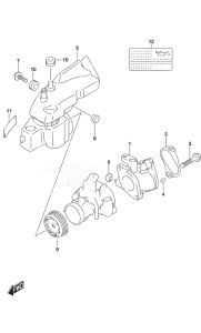 Outboard DF 9.9B drawing Inlet Manifold