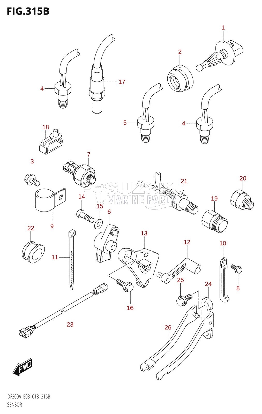 SENSOR (L-TRANSOM)