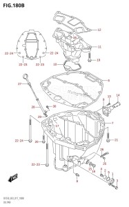 DF250Z From 25003Z-710001 (E03 E40)  2017 drawing OIL PAN (DF200Z:E03)