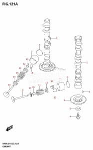 DF60A From 06003F-240001 (E11 E40)  2022 drawing CAMSHAFT