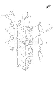 Outboard DF 250AP drawing Intake Manifold