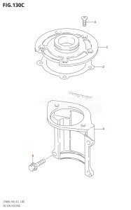 DT40 From 04005K-210001 ()  2012 drawing OIL SEAL HOUSING (DT40WR:P40)