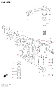 DF140A From 14003F-810001 (E11 E40)  2018 drawing SWIVEL BRACKET (DF115AT,DF115AZ)