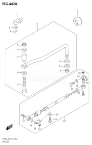 14003Z-610001 (2016) 140hp E01-Gen. Export 1 (DF140AZ) DF140AZ drawing DRAG LINK