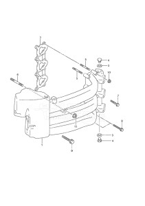 Outboard DF 40 drawing Inlet Manifold