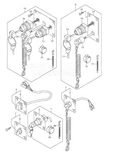 Outboard DF 90 drawing Switch (2005 & Newer)