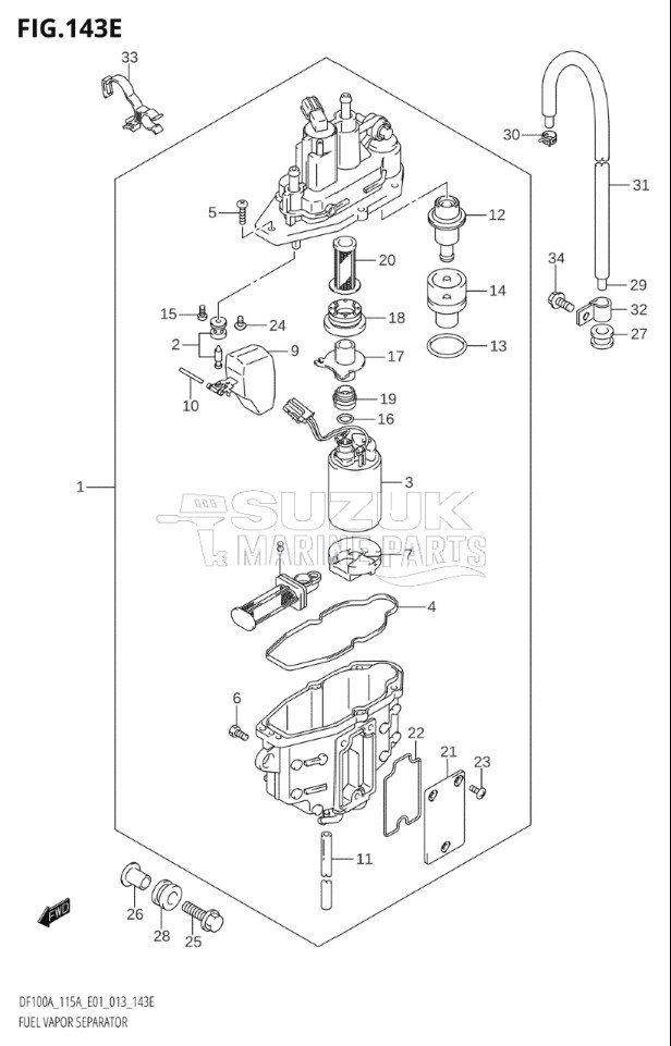 FUEL VAPOR SEPARATOR (DF115AZ:E01)