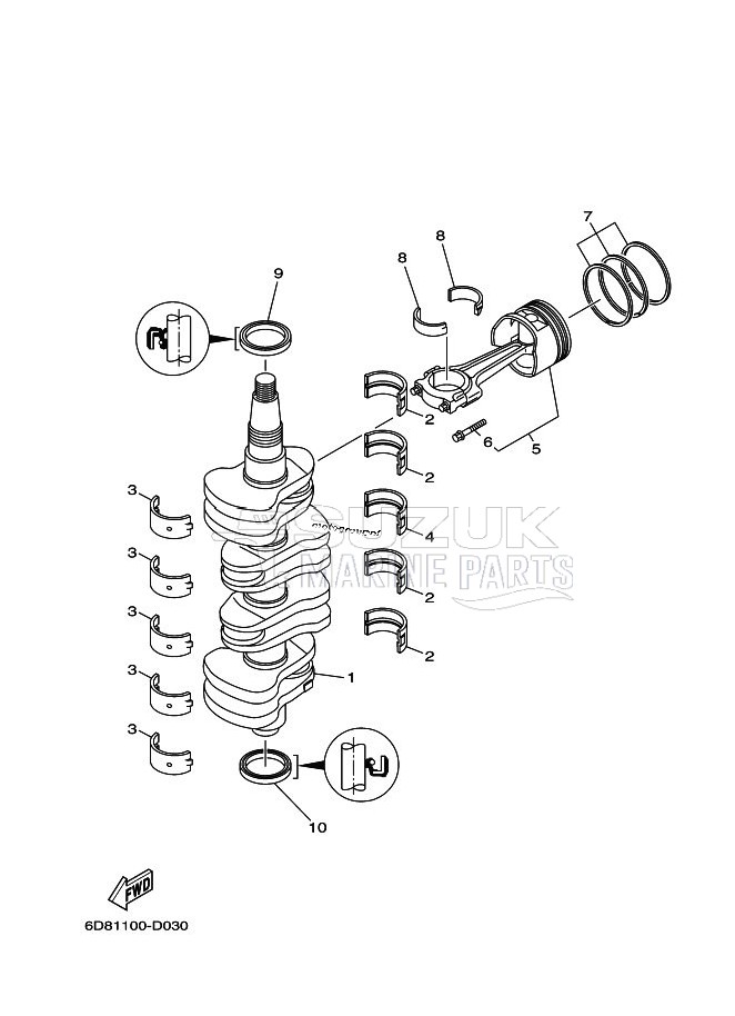 CRANKSHAFT--PISTON