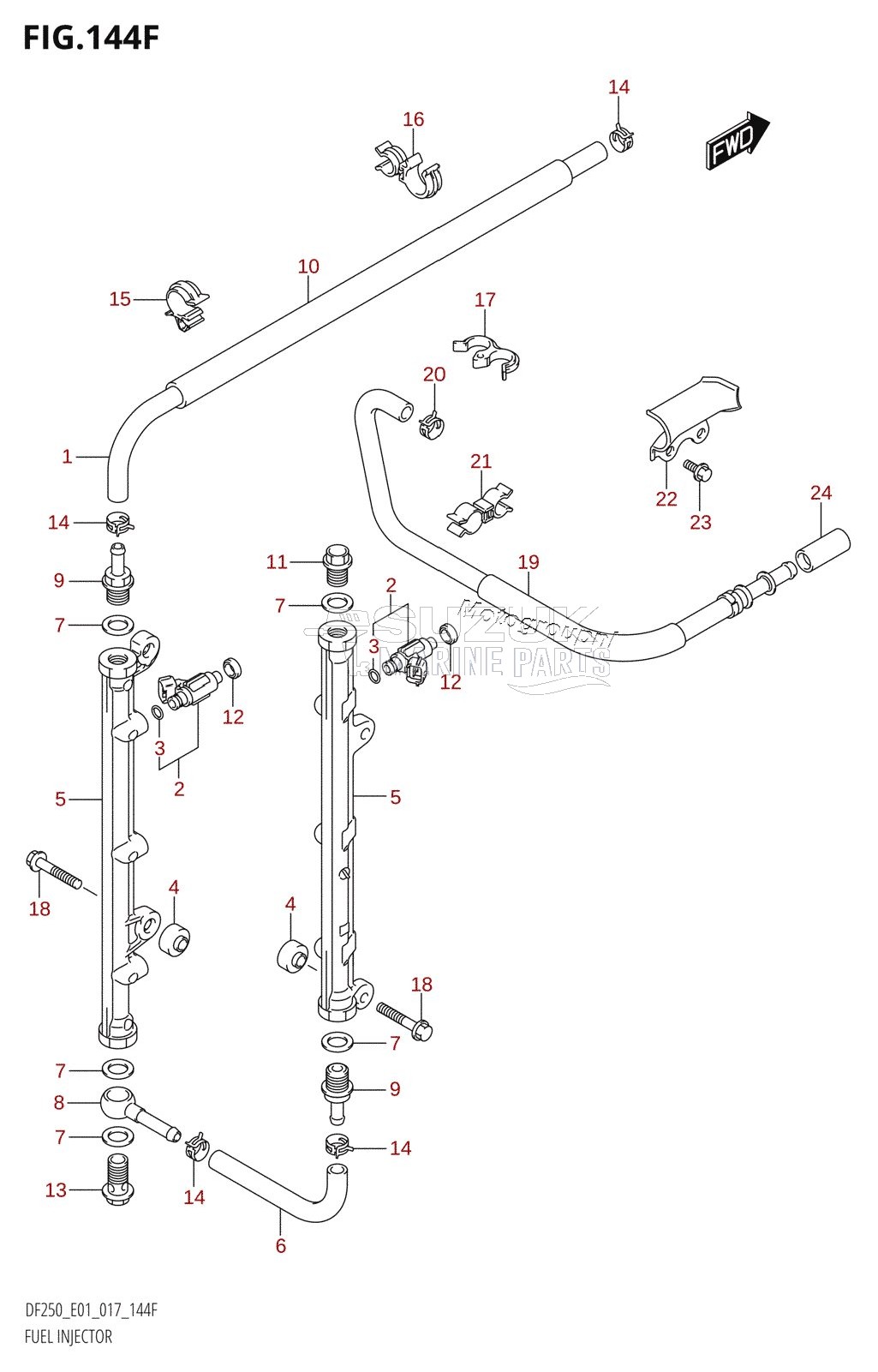 FUEL INJECTOR (DF225T:E40)