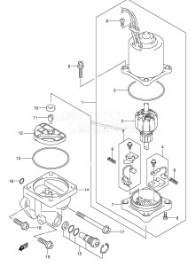 DF140 From 14001F-371001 (E40)  2003 drawing PTT MOTOR (DF115WT)