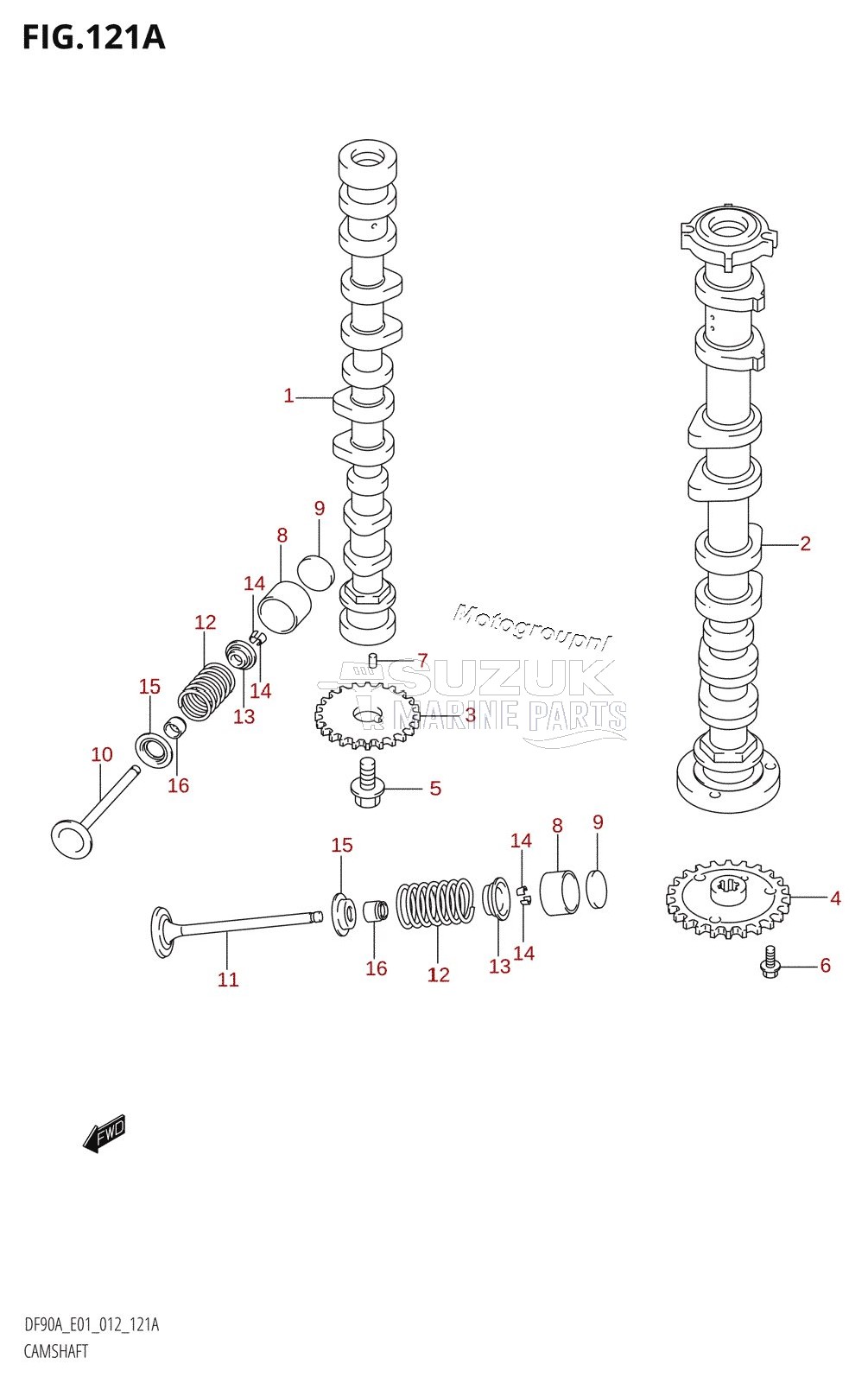 CAMSHAFT (DF70A:E01)