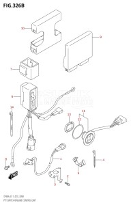 04004F-340001 (2023) 40hp E34-Italy (DF40AST) DF40A drawing PTT SWITCH / ENGINE CONTROL UNIT ((DF40A,DF40ATH,DF40AST,DF50A,DF50ATH,DF60A,DF60ATH,DF50AVT,DF60AVT,DF40ASVT,DF60AVTH):023)