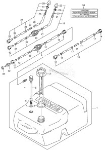 DT40 From 04003-151001 ()  2001 drawing FUEL TANK (PLASTIC /​ 25L)