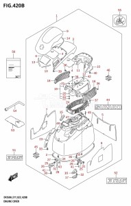 DF300B From 30003F-340001 (E11)  2023 drawing ENGINE COVER (DF325A)