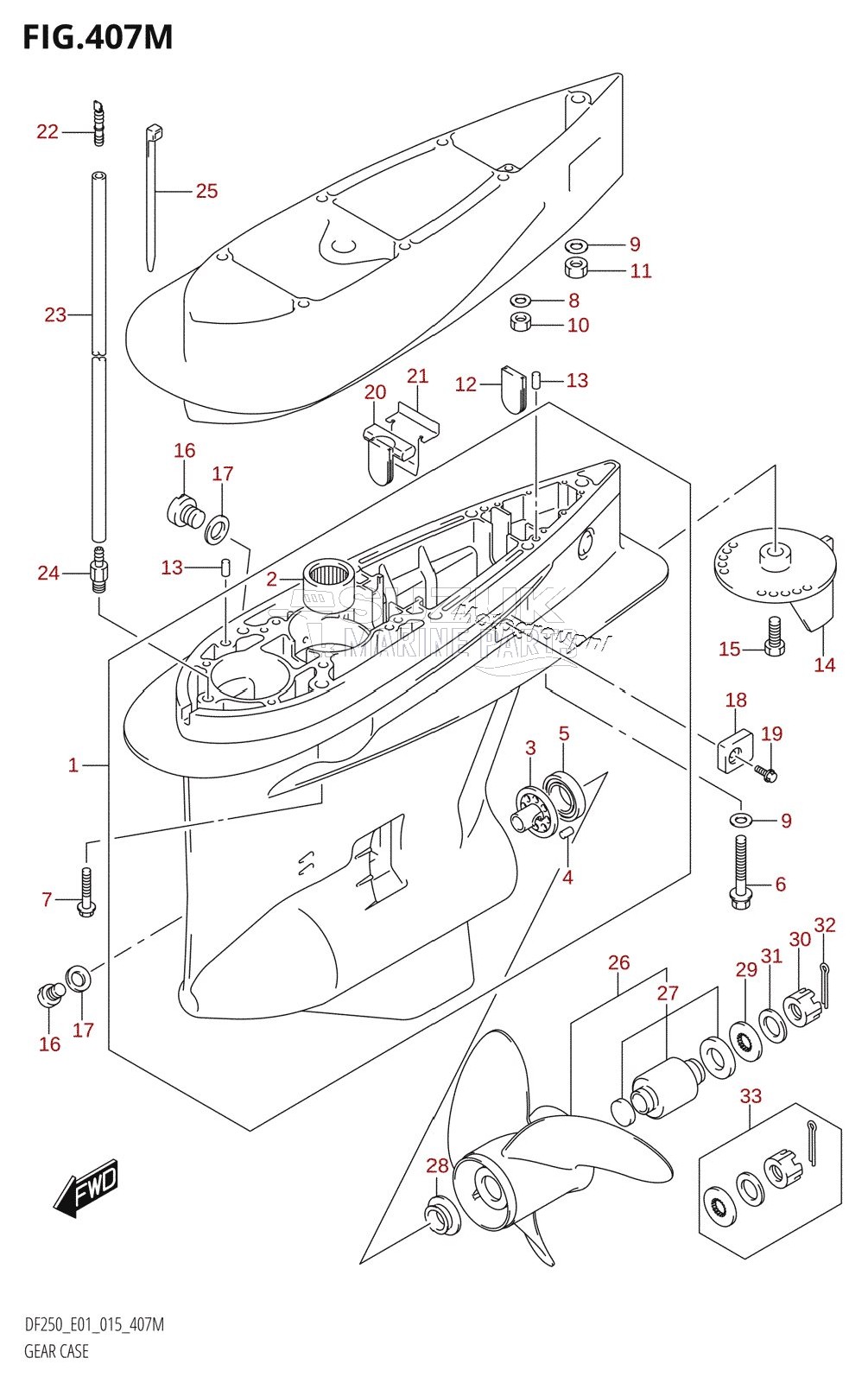 GEAR CASE (DF250Z:E40)