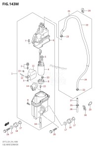 DF150 From 15002F-410001 (E01 E40)  2014 drawing FUEL VAPOR SEPARATOR (DF175TG:E40)