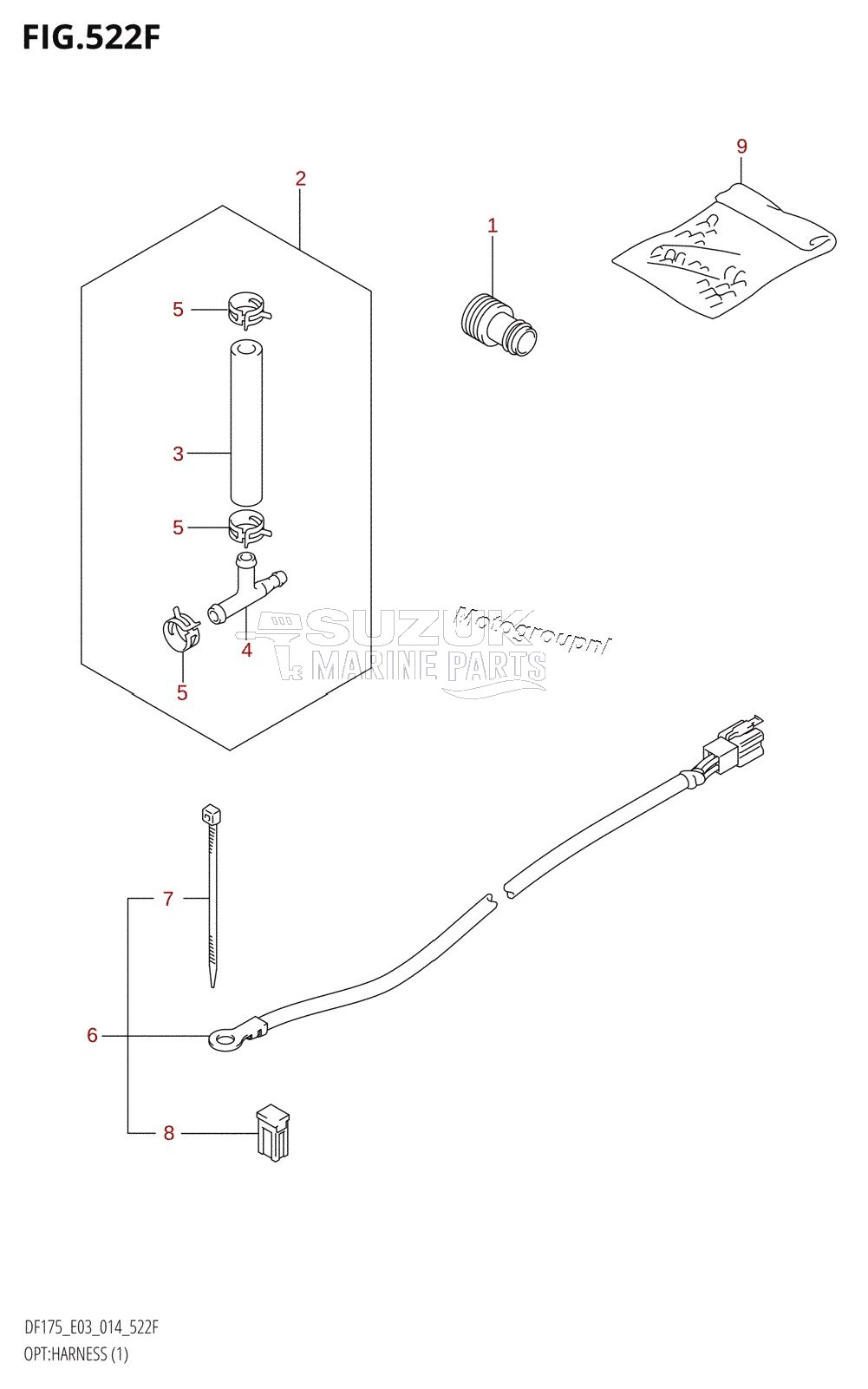 OPT:HARNESS (1) (DF175TG:E03)