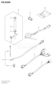 DF175TG From 17502F-410001 (E01 E40)  2014 drawing OPT:HARNESS (1) (DF175Z:E01)