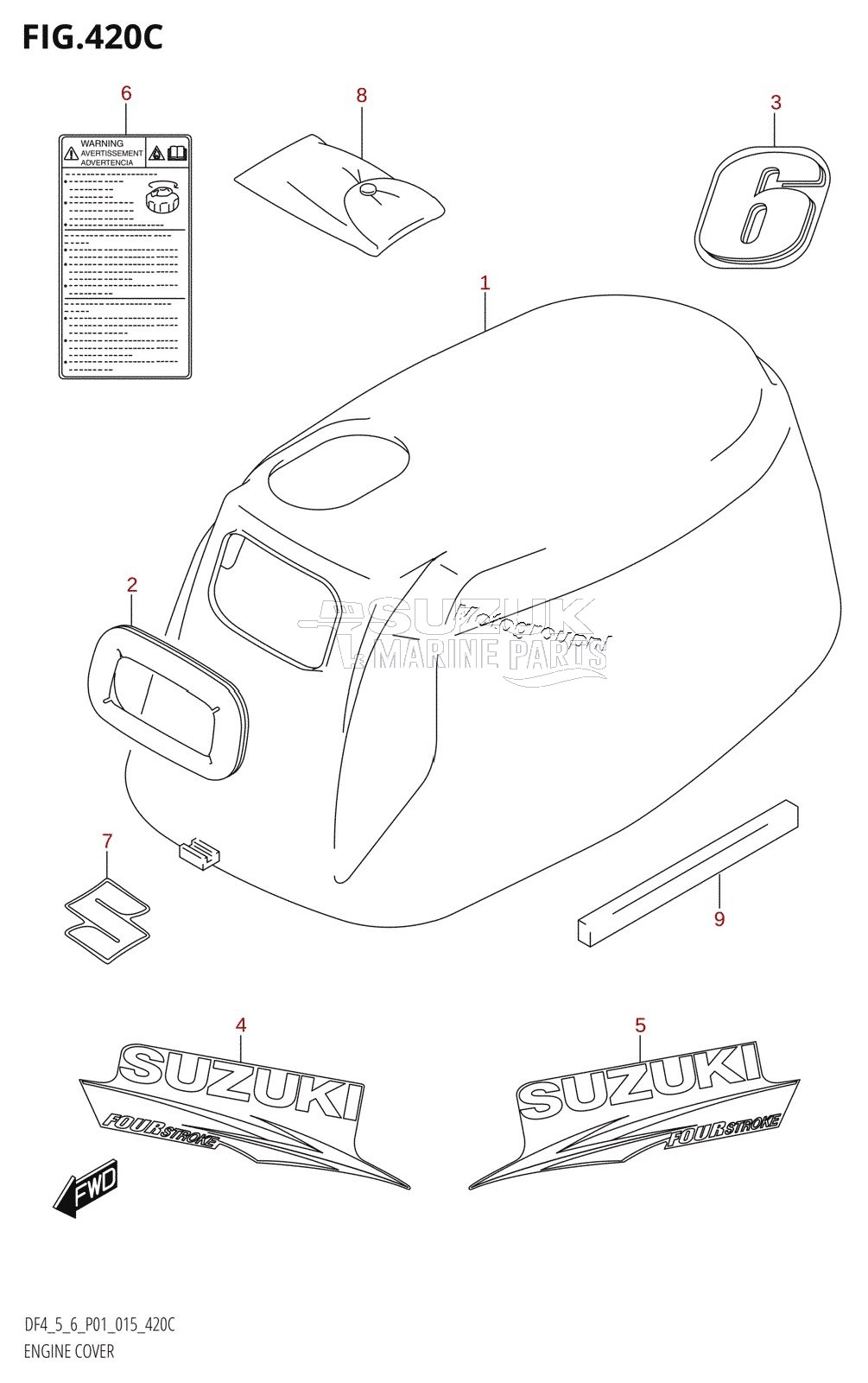 ENGINE COVER (DF6:P01)