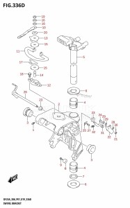 DF30A From 03003F-910001 (P01 P40)  2019 drawing SWIVEL BRACKET (DF25ATH,DF30ATH)