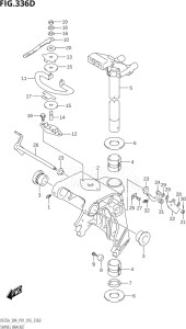 02504F-610001 (2016) 25hp P01-Gen. Export 1 (DF25A  DF25AR  DF25AT  DF25ATH) DF25A drawing SWIVEL BRACKET (DF25ATH:P01)