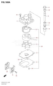 DF80A From 08002F-210001 (E03)  2012 drawing WATER PUMP