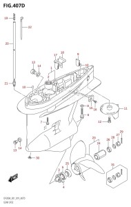 DF200AZ From 20003Z-910001 (E01 E40)  2019 drawing GEAR CASE (DF175AZ,DF150AZ)