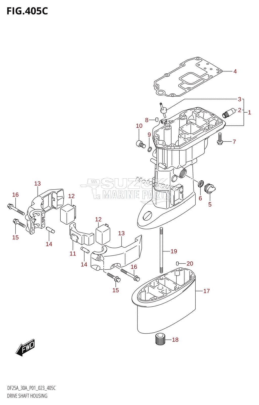 DRIVE SHAFT HOUSING (DF30AQ)