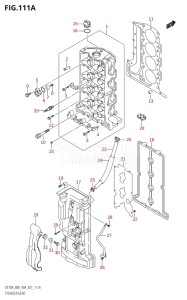 08002F-110001 (2011) 80hp E01 E40-Gen. Export 1 - Costa Rica (DF80AT  DF80AWT) DF80A drawing CYLINDER HEAD